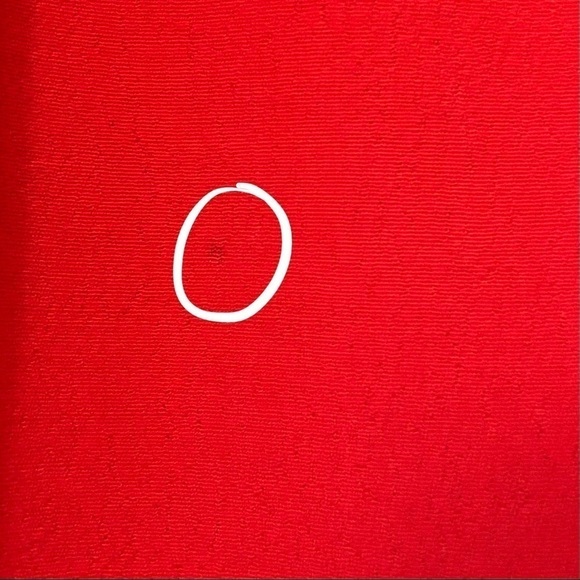 ba&sh | Thalgo Ruffle Yoke Plunging V-Neck Popover Top in Grenadine Red Size M - Picture 13 of 16